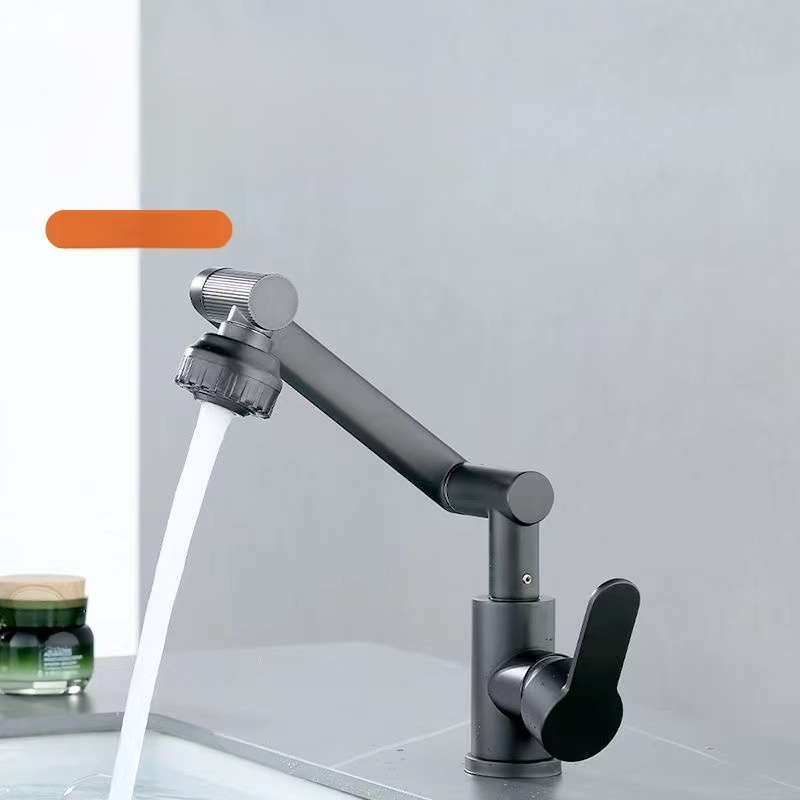 Roboterarm Edelstahl Wasserhahn Waschbecken Wasserhahn Universal Rotation