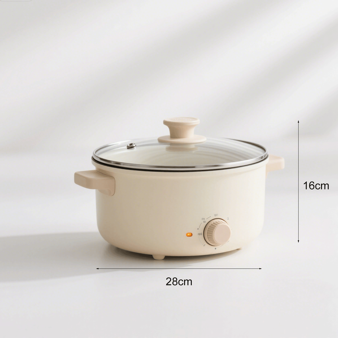 Olla eléctrica de acero inoxidable cocinando arroz