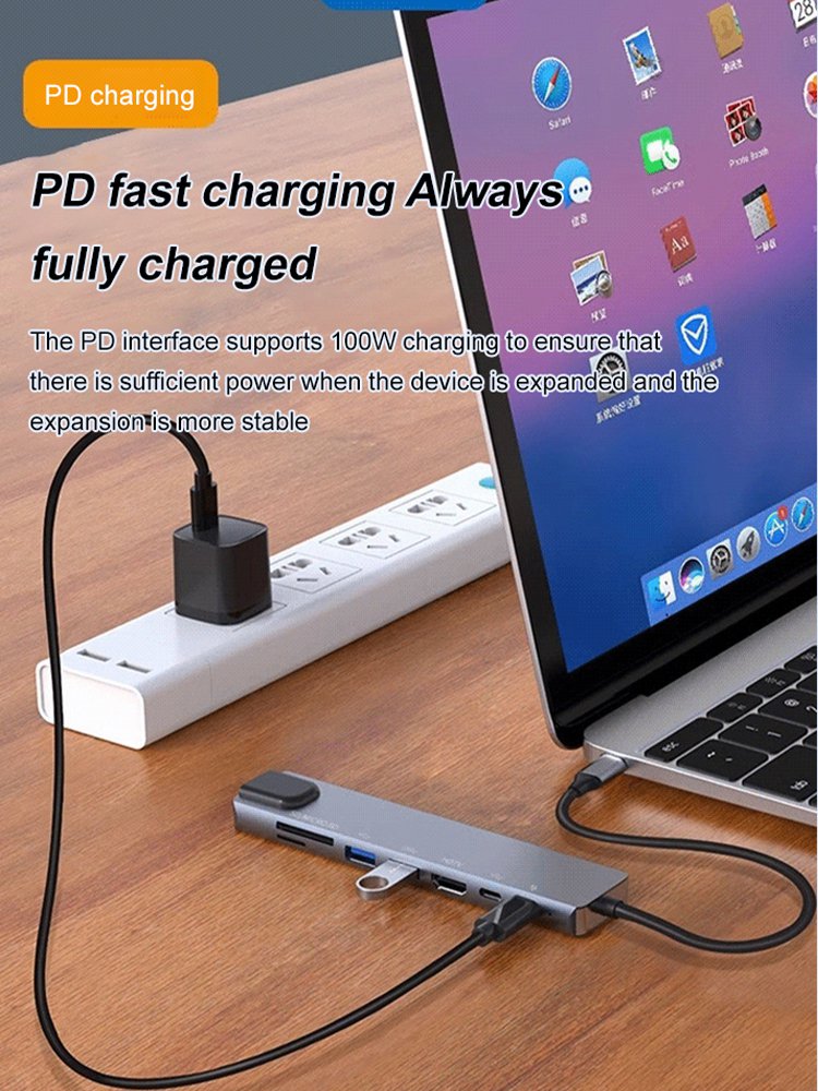 Eight-in-one multi-interface docking station converter