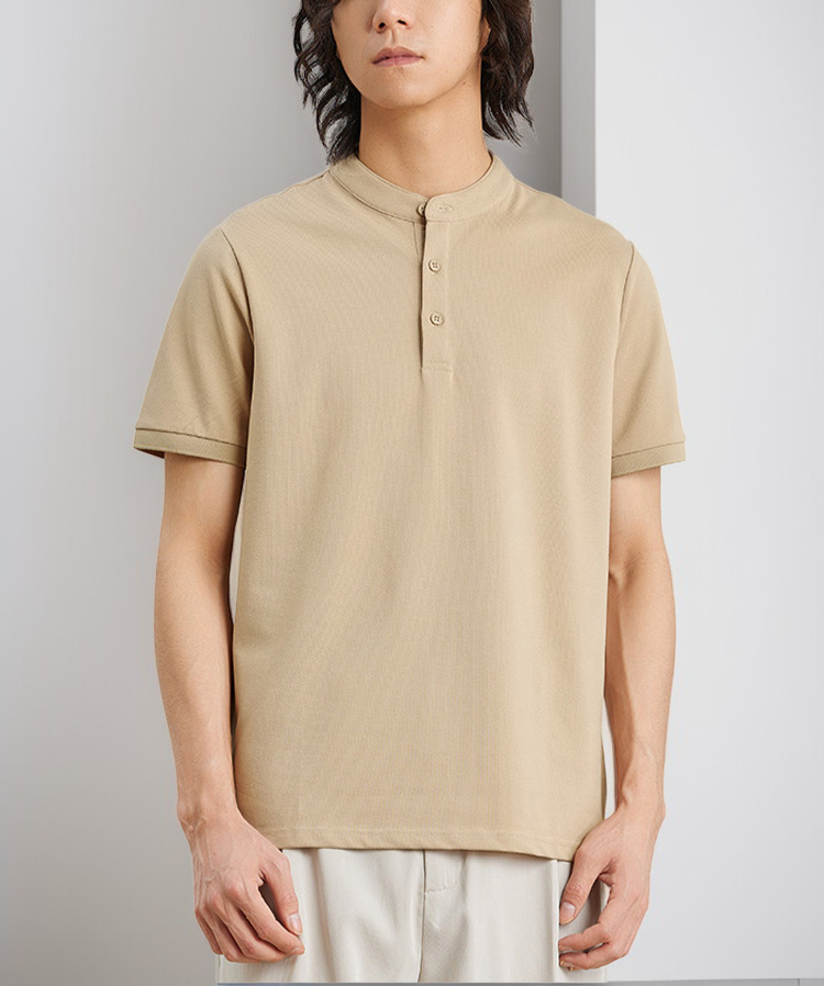 ヘンリーネックTシャツ