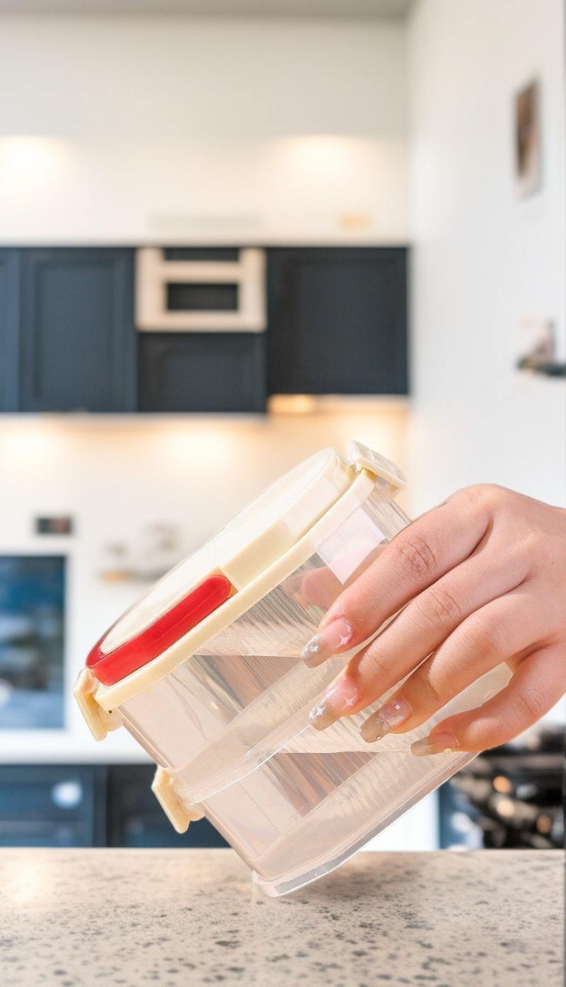 공간 절약형 슬림 향신료 보관함 디자인