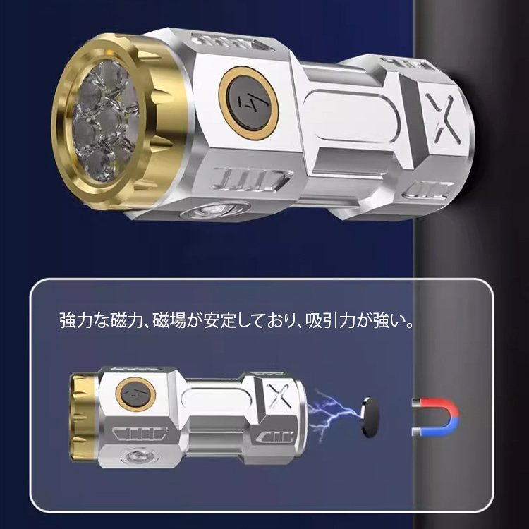 超高輝度ホワイトレーザー懐中電灯