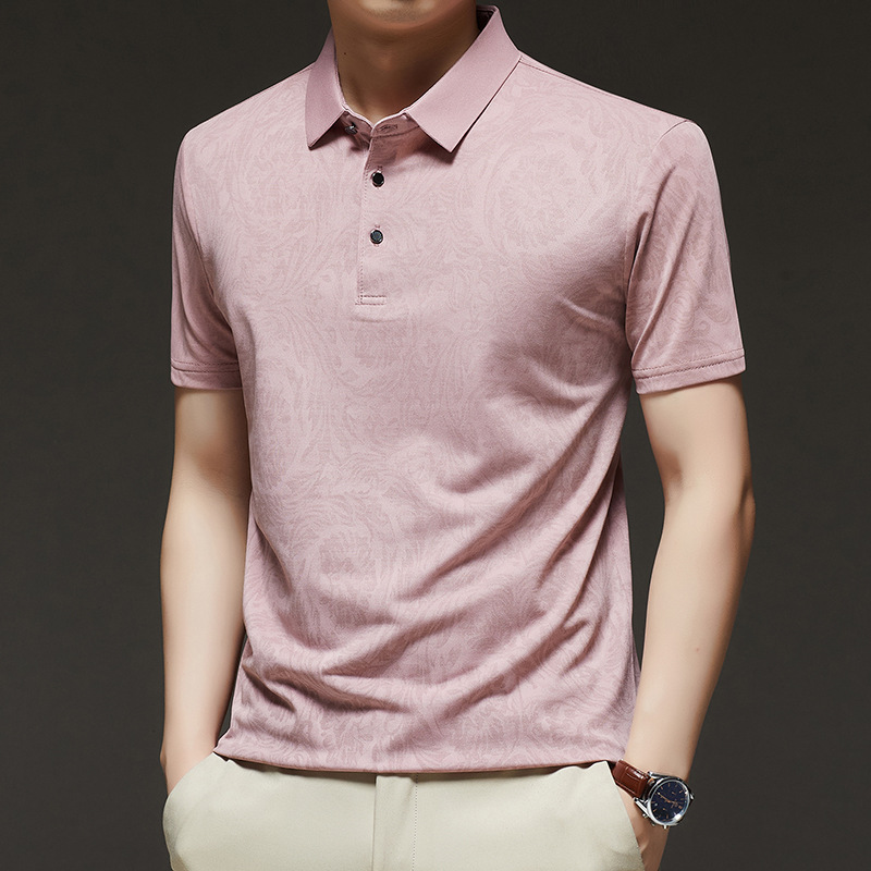남자 비즈니스 캐주얼 반팔 반팔 여름 얇은 쿨 반팔 남 티셔츠