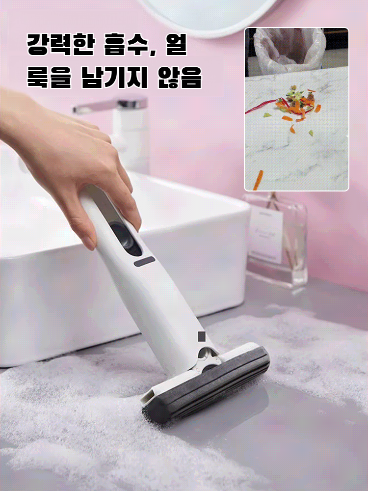 게으름뱅이 휴대용 작은 밀대 다기능 탁상용 흡수성 세탁 없는 작은 밀대 미니 행주 밀대 대신