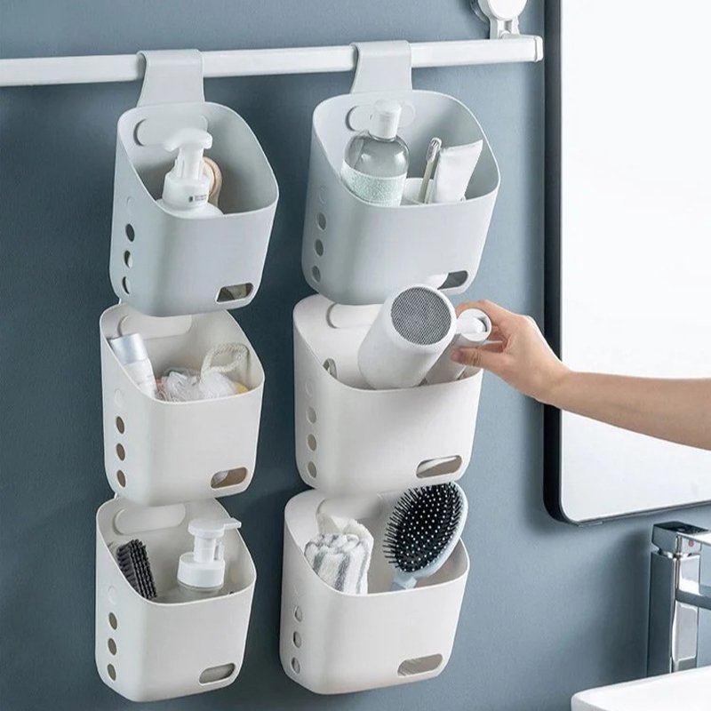 Hanging Plastic Basket with Hooks