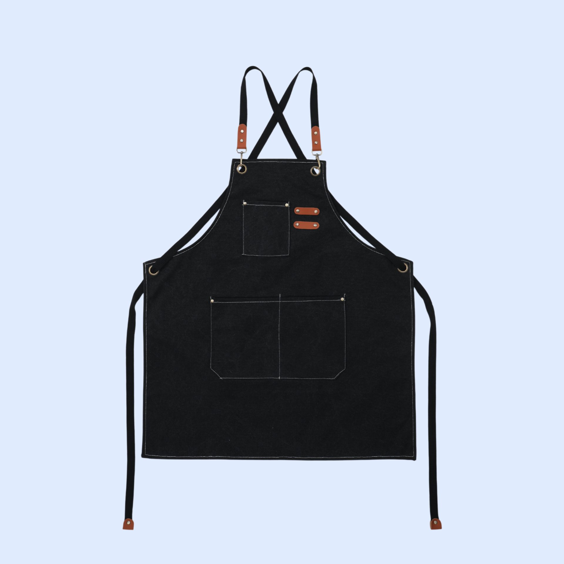 厚手のキャンバスエプロン