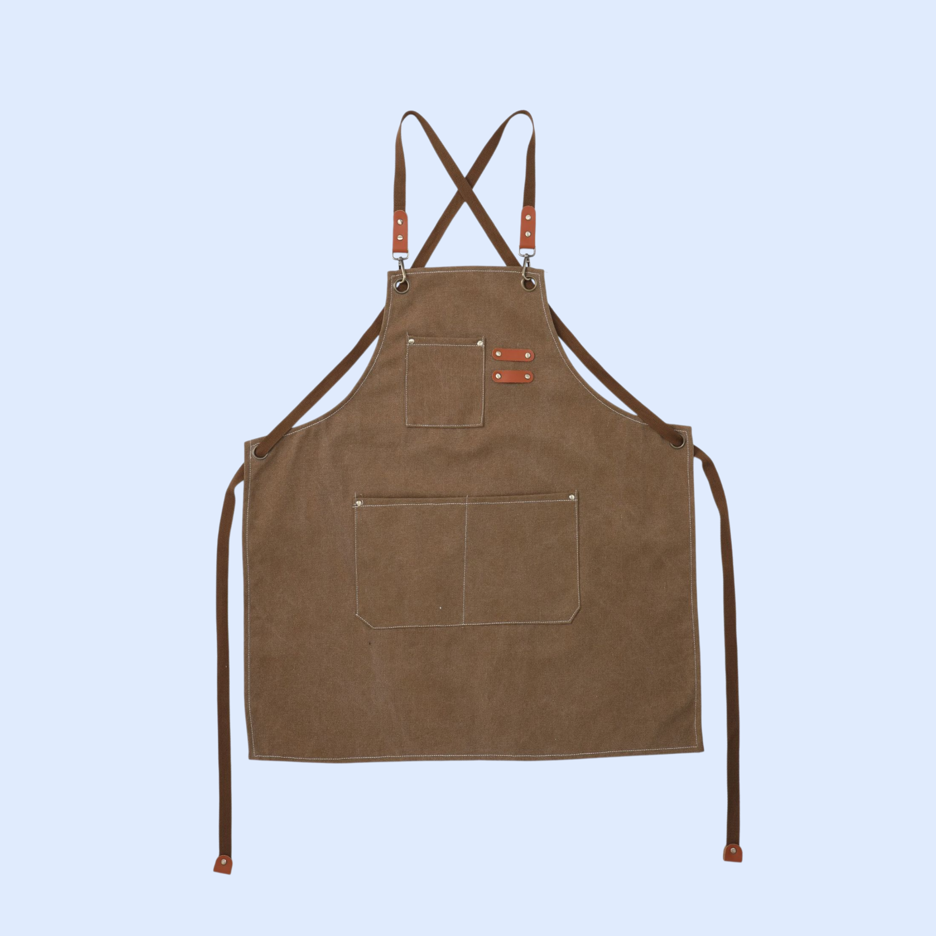 厚手のキャンバスエプロン