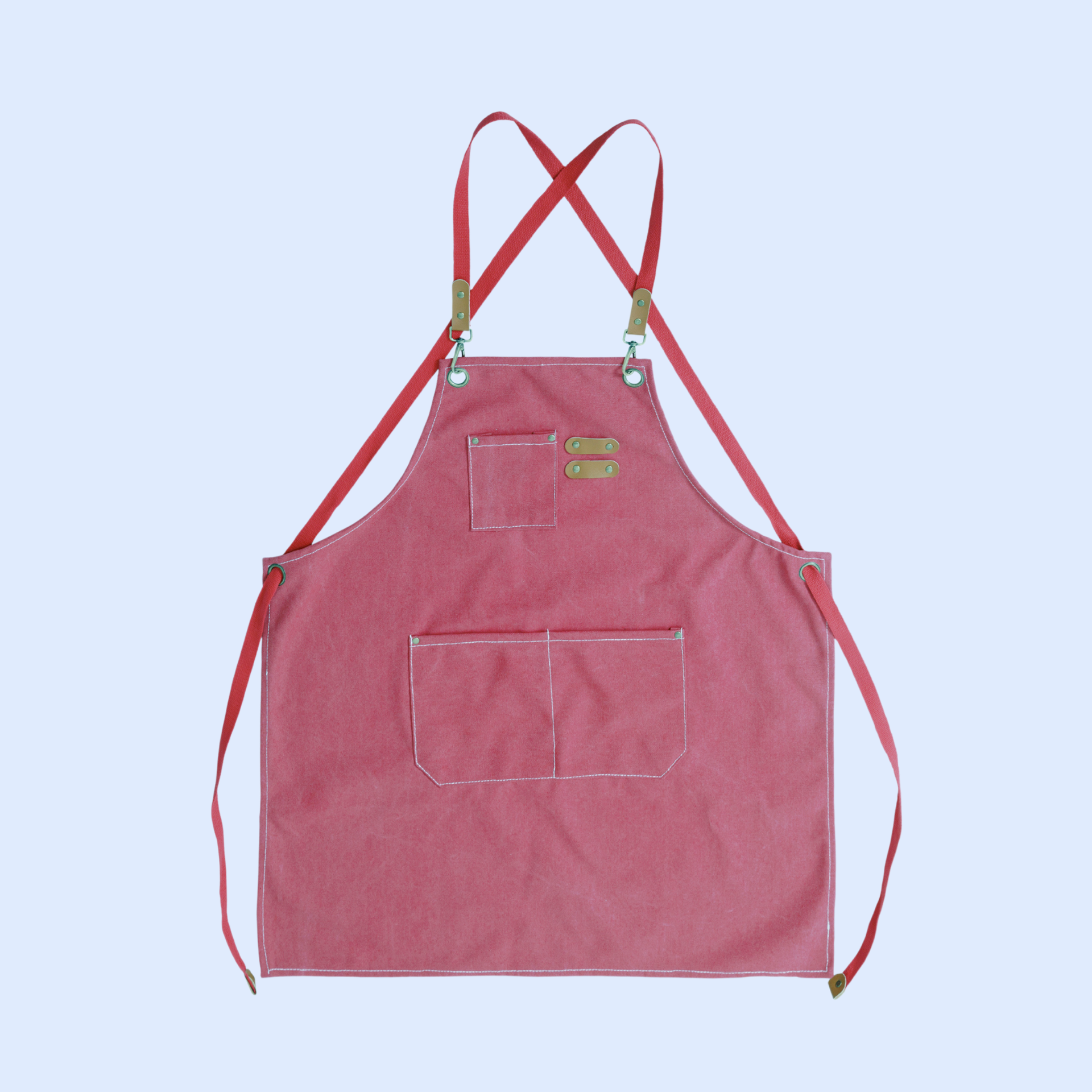 厚手のキャンバスエプロン