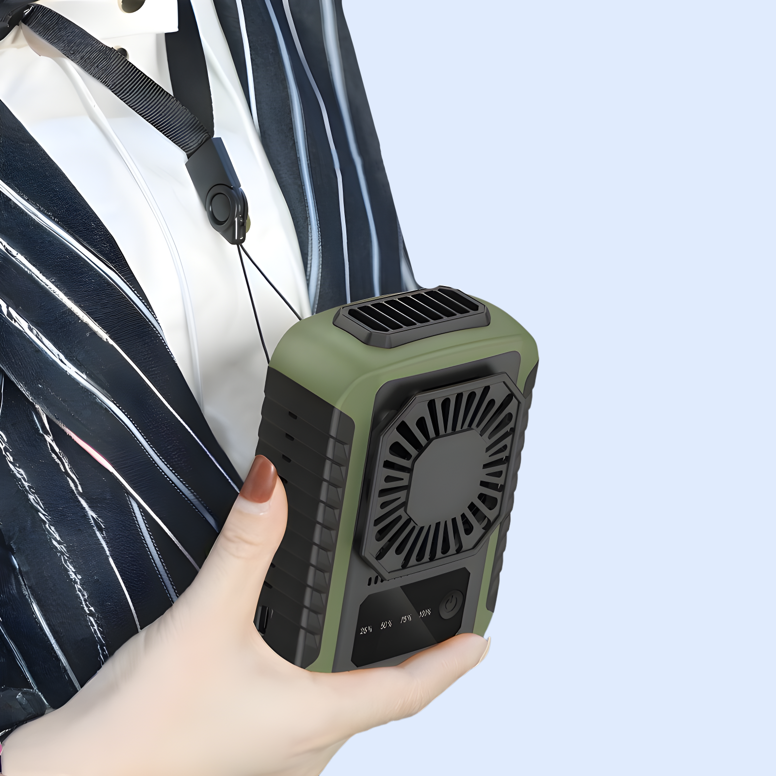 腰掛け扇風機 ポータブル ウエストクリップ 冷却アーティファクト 屋外 建設現場 高風力 充電式扇風機