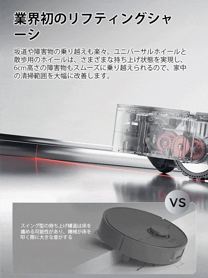極薄ロボット掃除機
