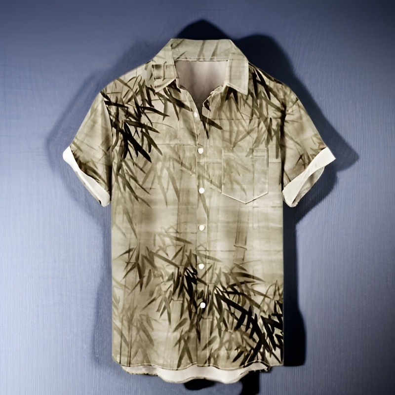 半袖シャツ メンズ 夏 半袖シャツ アロハシャツ ビーチシャツ おしゃれ 通気性 和柄 花柄 通気速乾 軽量 ハワイ風 UVカット ハワイアンシャツ ボタニカル柄 総柄 開襟シャツ