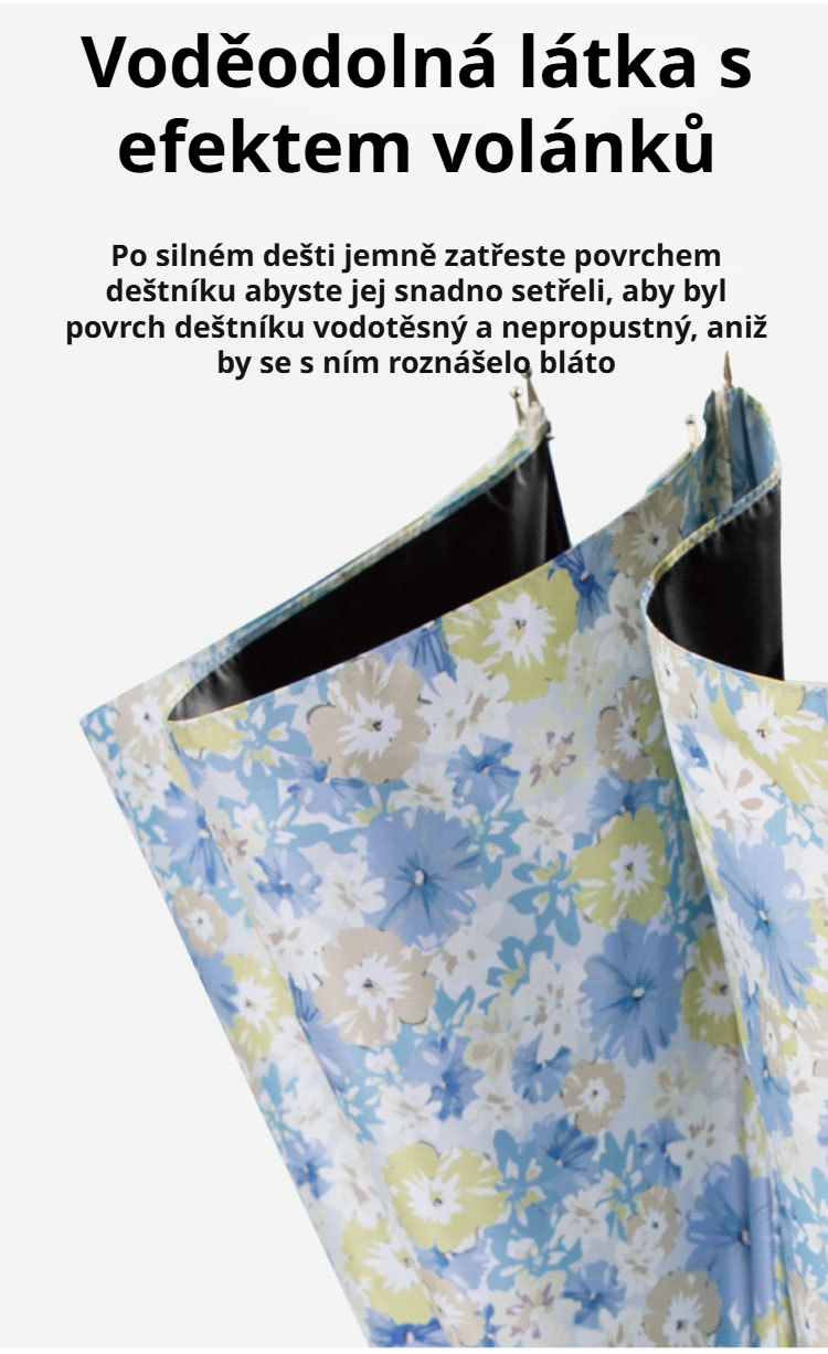 Módní deštník pro ženy s pevnou konstrukcí