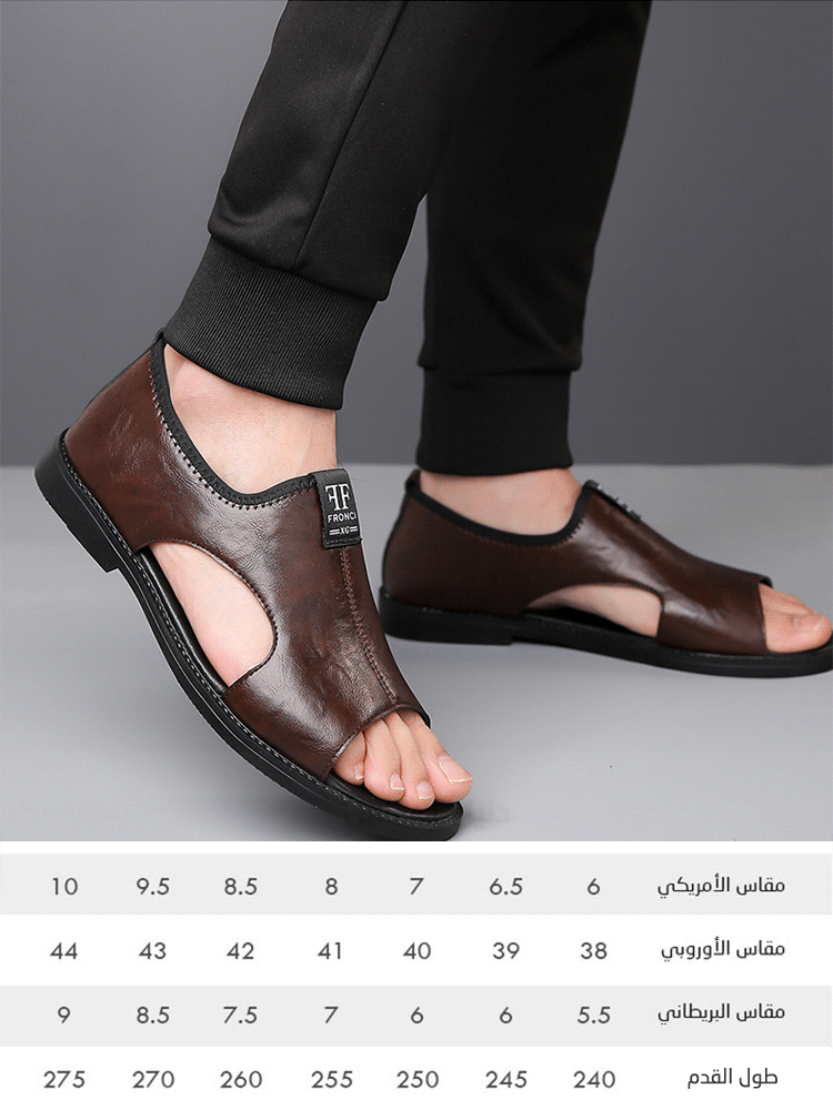 【أساس الرجل الناجح】صندل مفرغ كبير الحجم ذو تهوية جيدة ومضاد للانزلاق