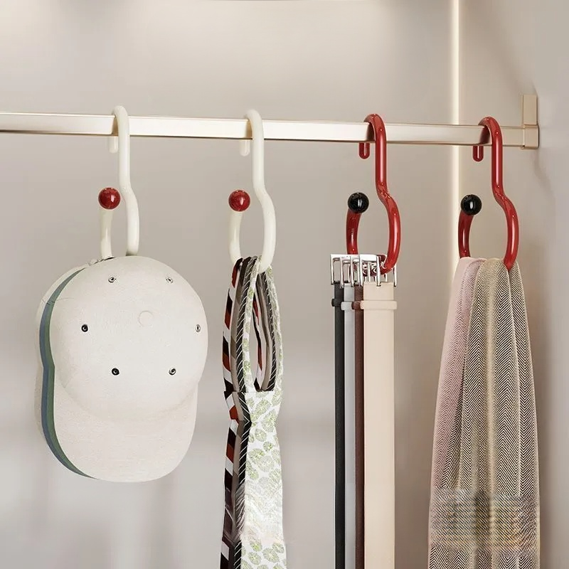 圓環衣架防滑落掛帽子絲巾圍巾多功能家用收納工具簡約