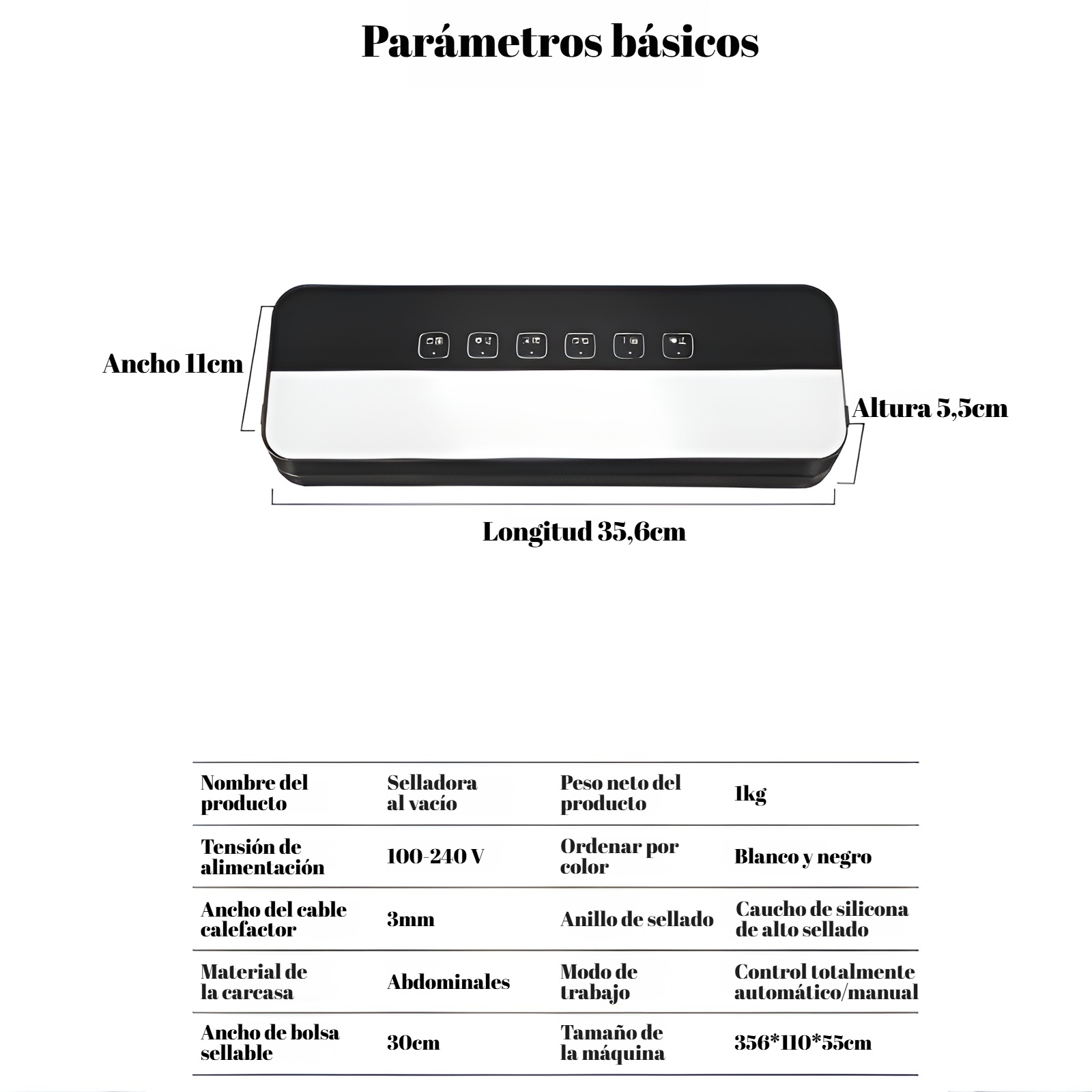 Selladora al vacío totalmente automática JMY, selladora de plástico seca y húmeda de doble propósito