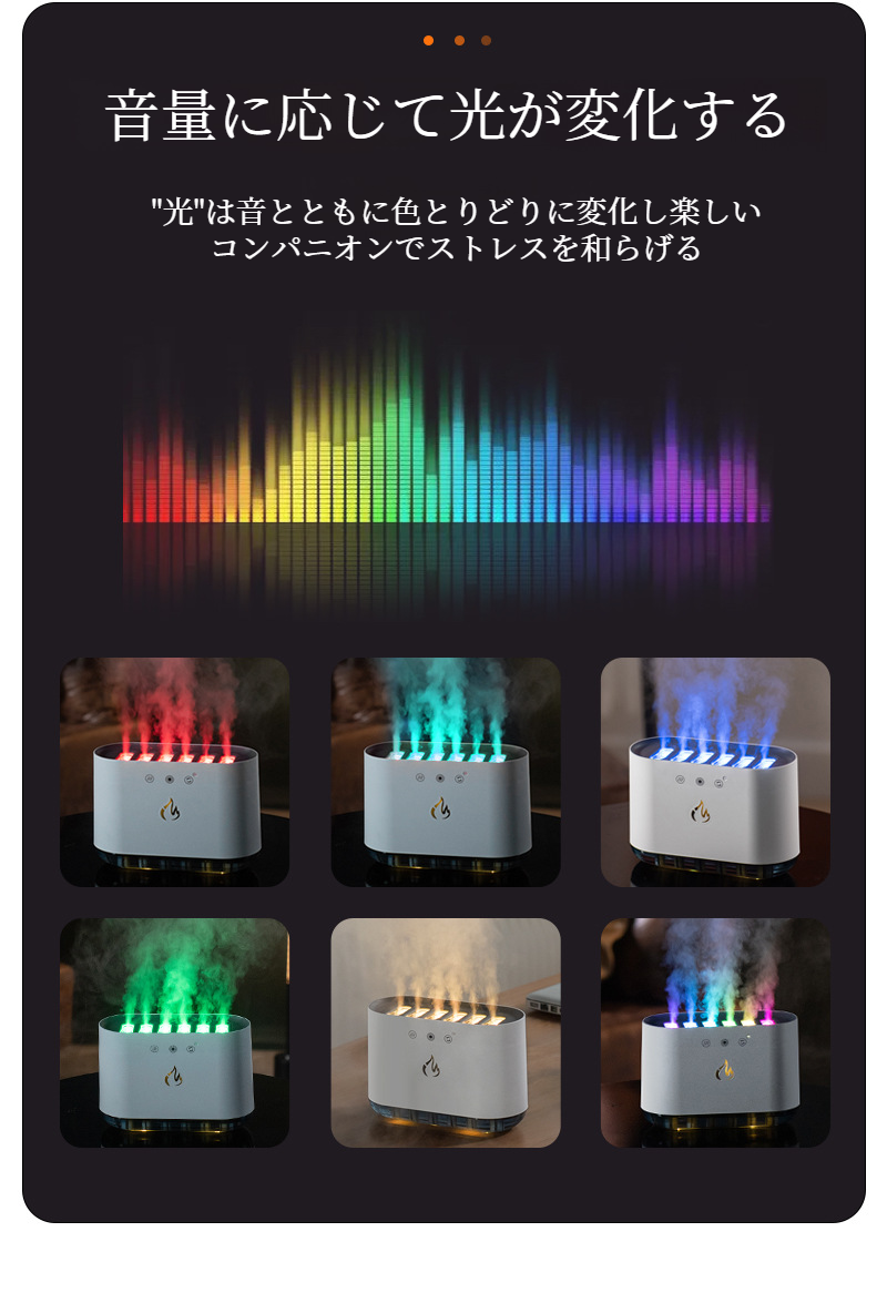 デスクトップに置けるアロマセラピーマシン
