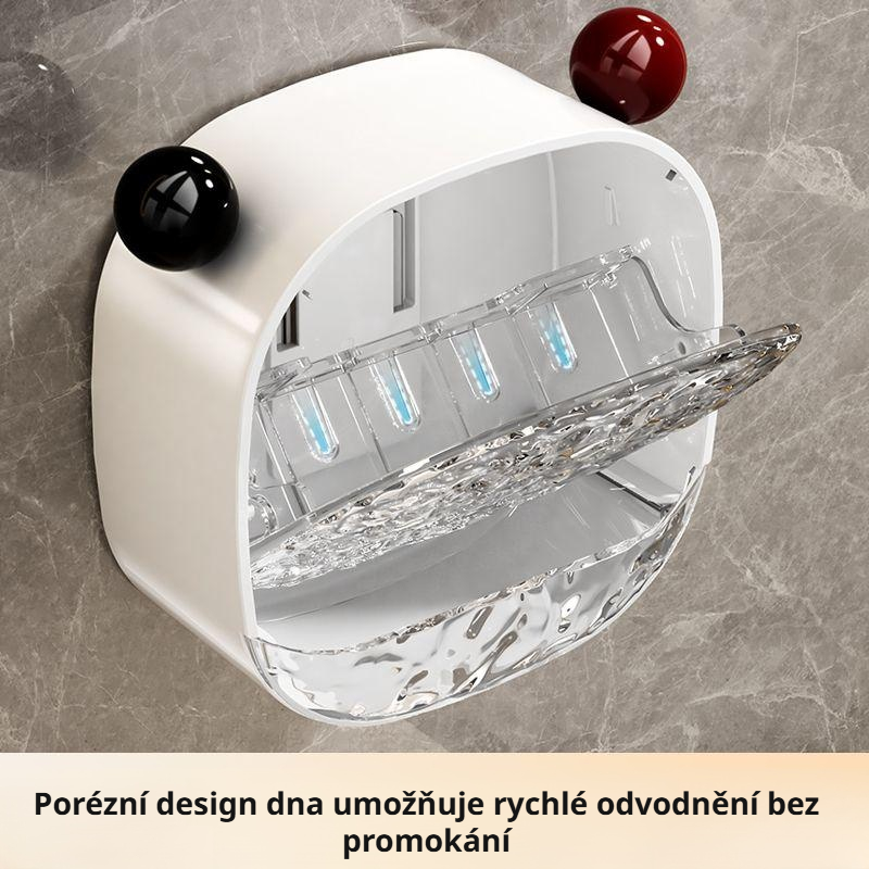  Nástěnná mýdlenka do koupelny v lehce luxusním stylu