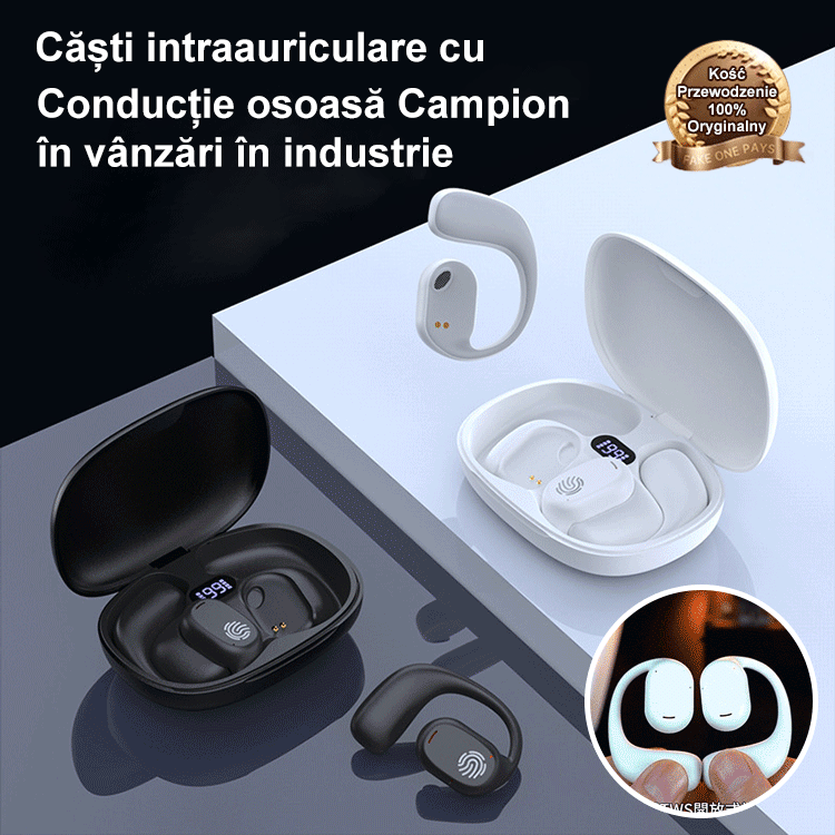 99H gamă adevărată conducție osoasă agățat ureche bluetooth căști