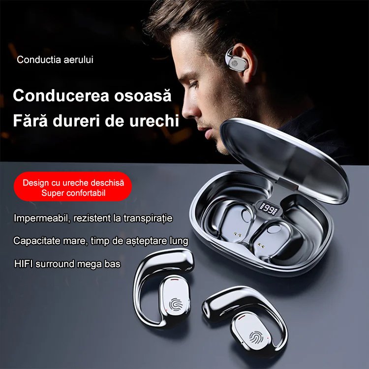 99H gamă adevărată conducție osoasă agățat ureche bluetooth căști
