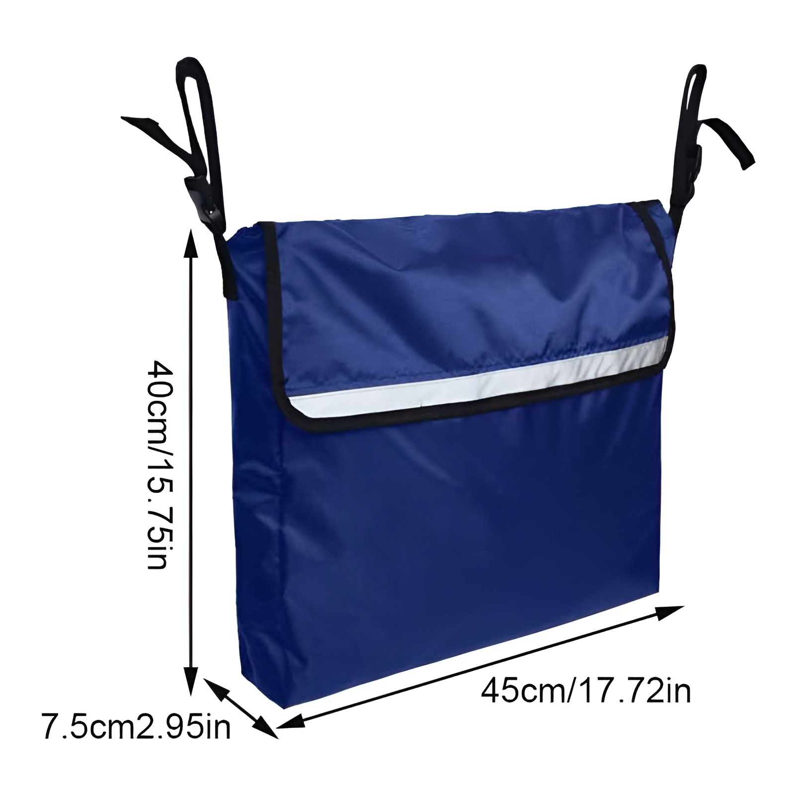 車椅子後部収納バッグ マルチポケットトロリー収納吊り下げバッグ 電動車椅子後部収納バッグ 歩行器収納吊り下げバッグ