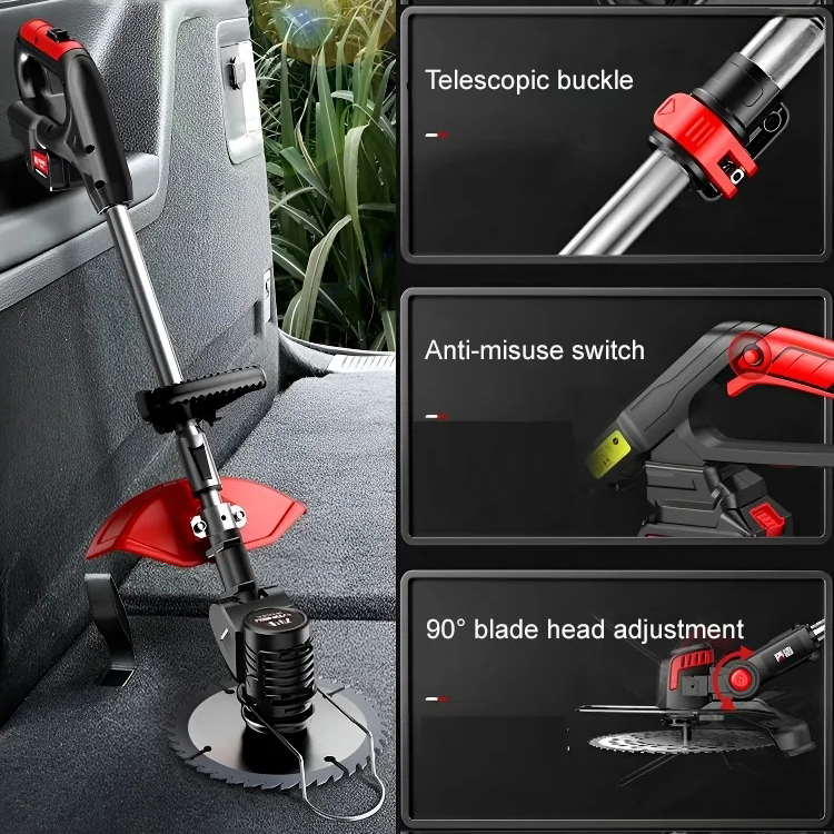 Portable lithium battery garden lawn mower