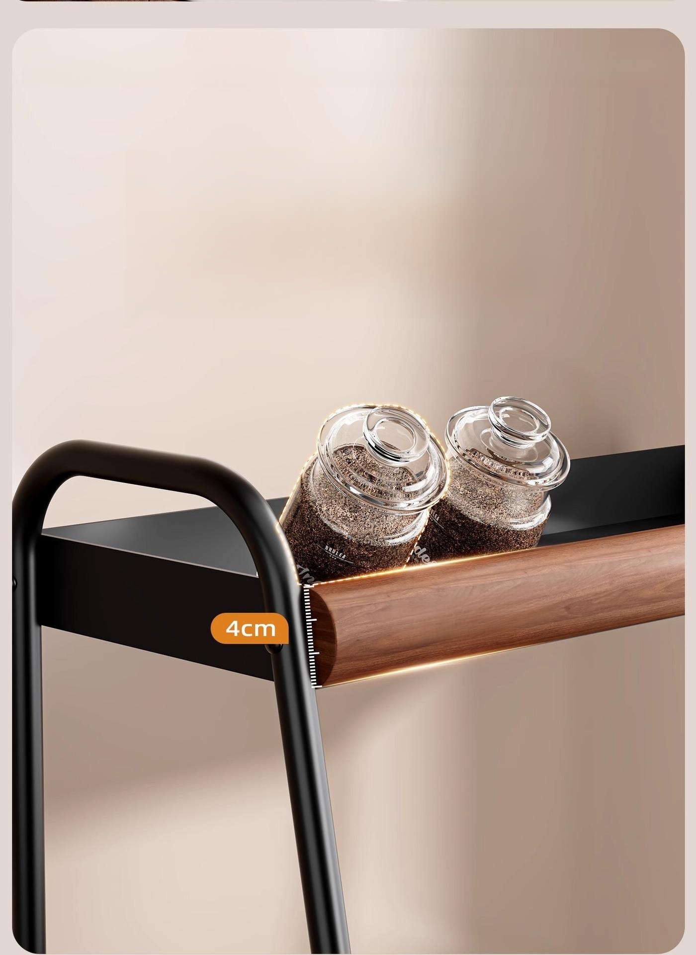 공간 절약형 벽걸이 조미료 랙