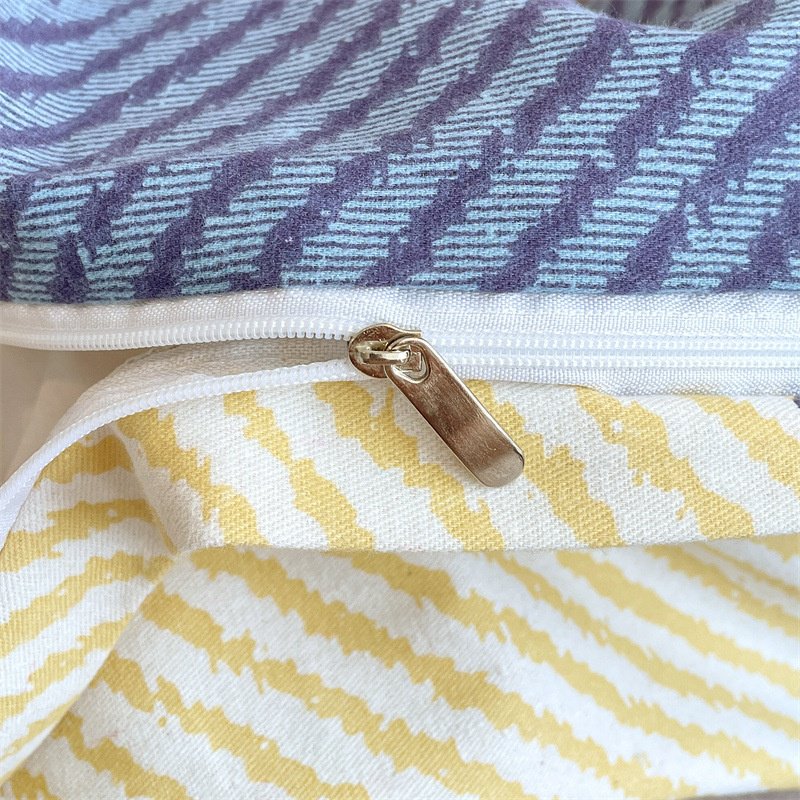 コットンモノグラム掛け布団カバーコットンシングル秋冬掛け布団カバー新中国製厚手起毛掛け布団カバー単品