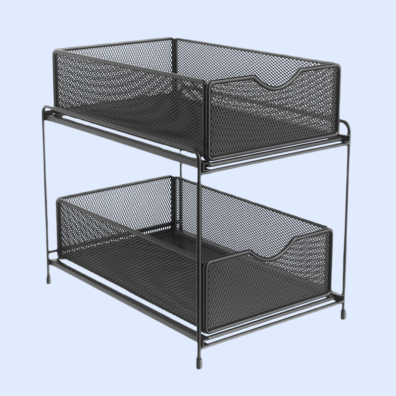 キッチン収納キャビネット 引き出し式多層ラック シンク下収納棚