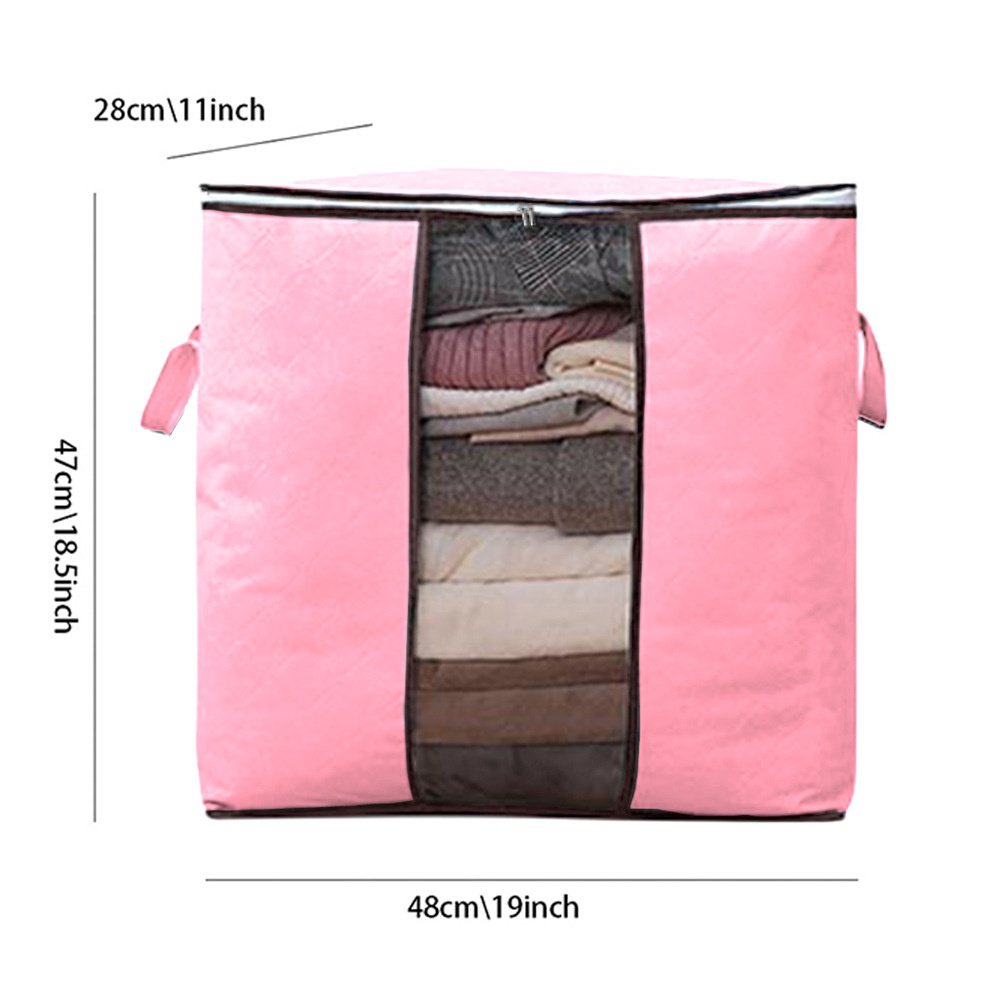 Stackable storage bags maximizing closet space