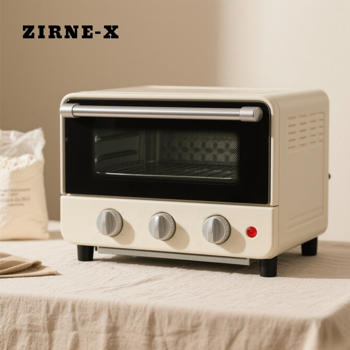 Moderner Elektroofen mit Edelstahlgehäuse