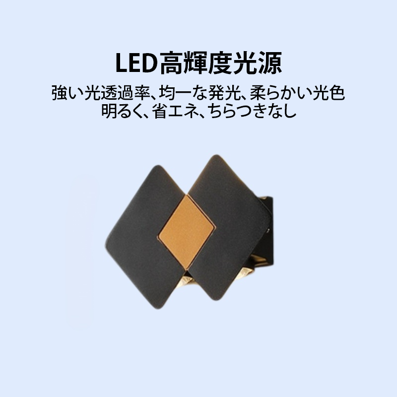 LED屋外防水ダブルヘッドウォールライト