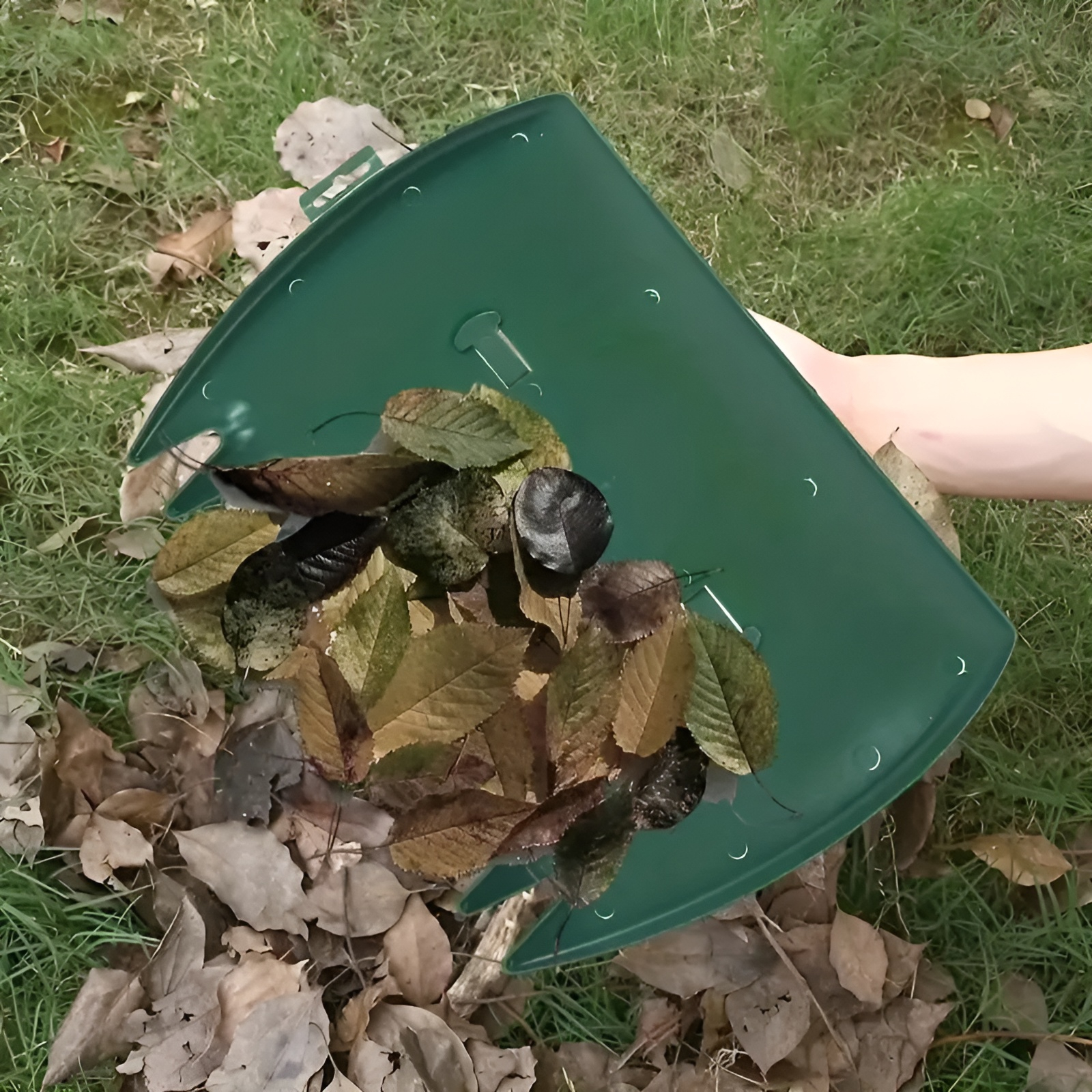 屋外用リーフクリップガーデニングプラスチックレーキ、落ち葉を集めて分類、レーキガーデンメープルリーフクリーニング