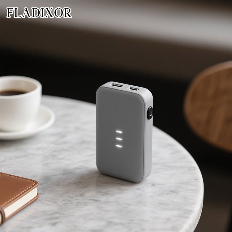 Powerbank portátil de gran capacidad en uso