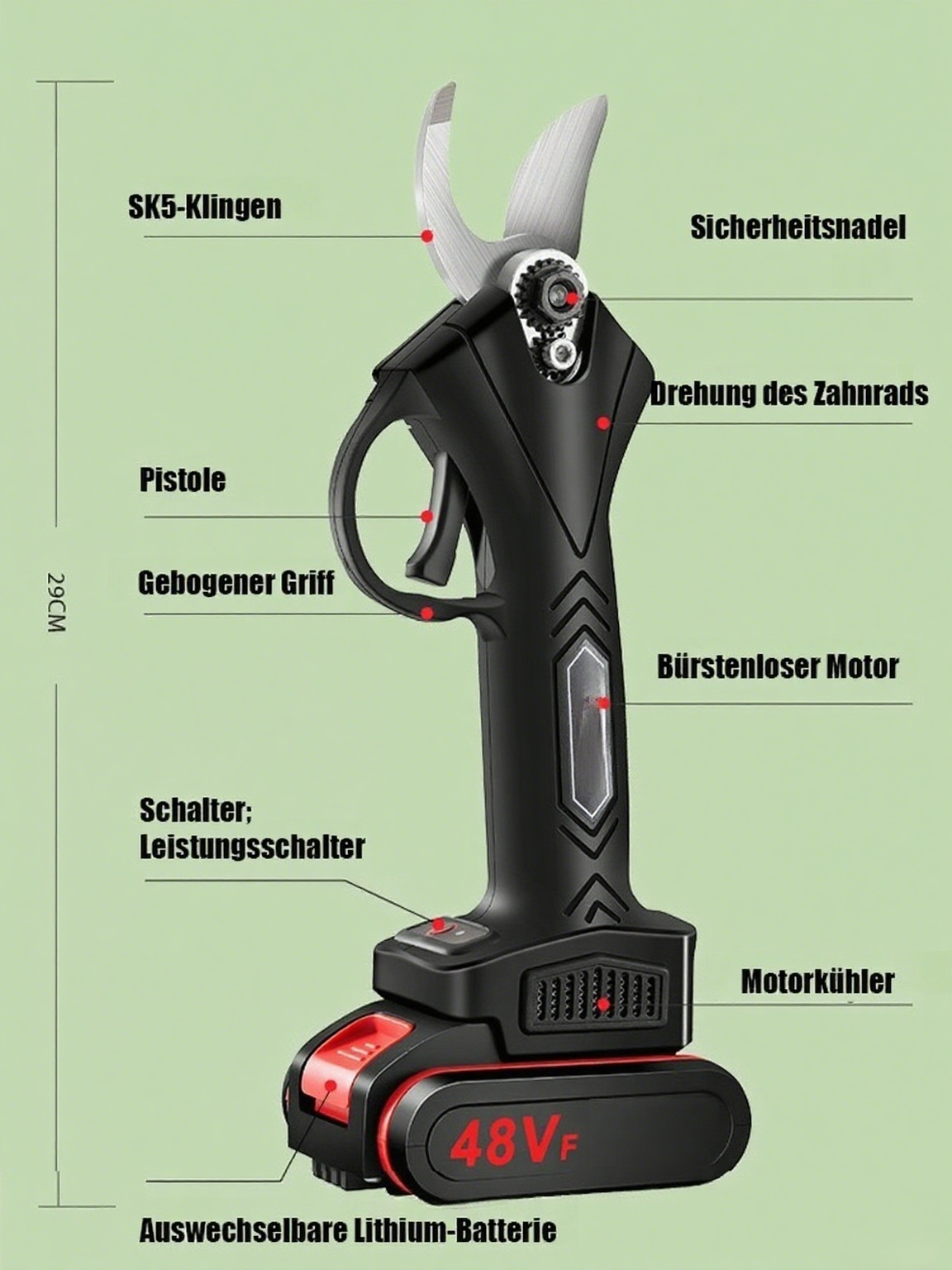Elektrische Obstbaumschere