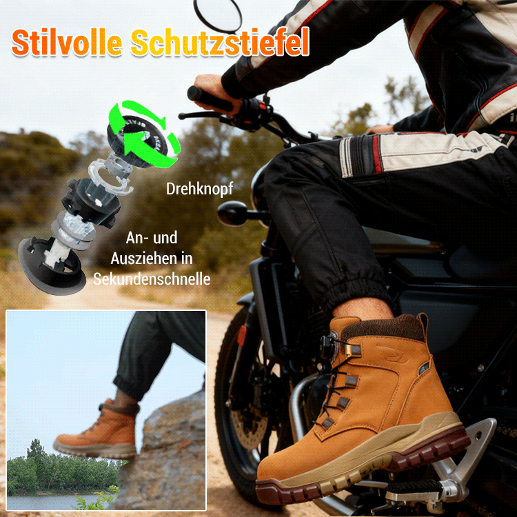Stichfeste, warme Martin-Stiefel
