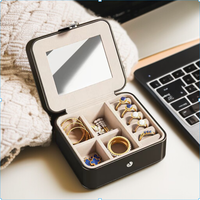 ジュエリーボックス レトロジュエリー収納ボックス 高級 絶妙 ネックレス イヤリング リング 小型 ポータブル ジュエリー 旅行
