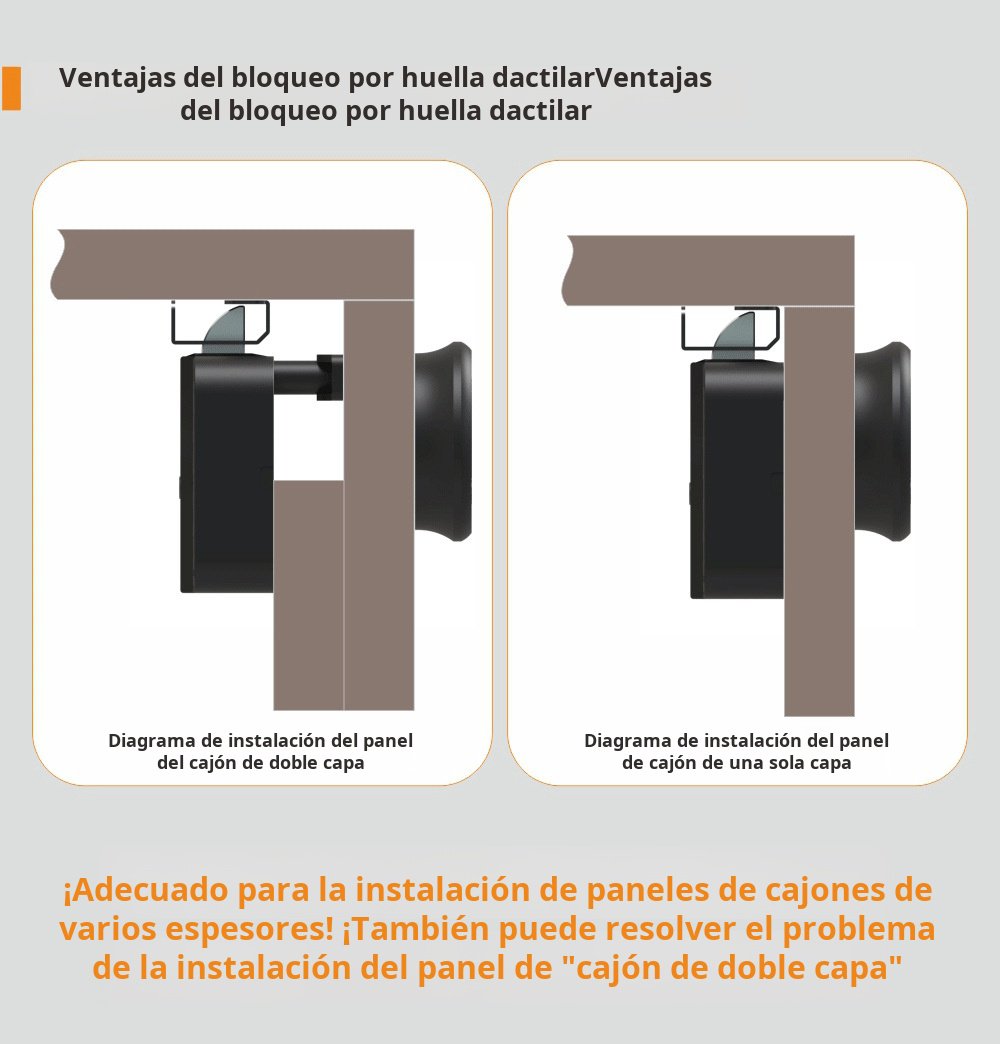Cerradura biométrica para cajones y armarios