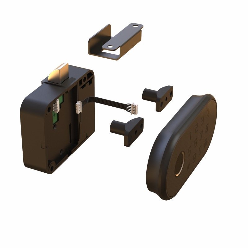 Cerradura de cajón con huella dactilar, cerradura de puerta de armario con contraseña inteligente, c