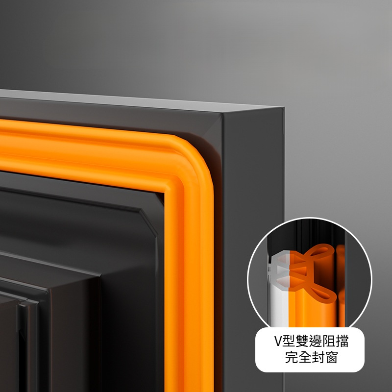 門窗防風隔音卡槽式密封條