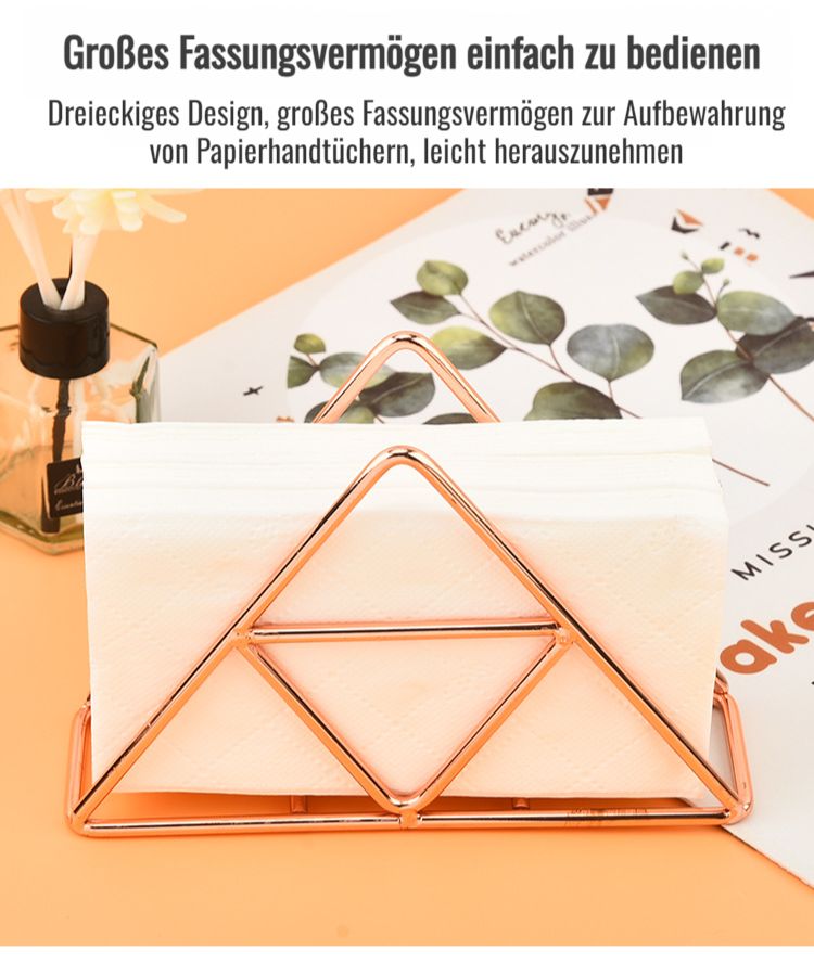 Praktischer Serviettenhalter für Zuhause aus langlebigem Metall