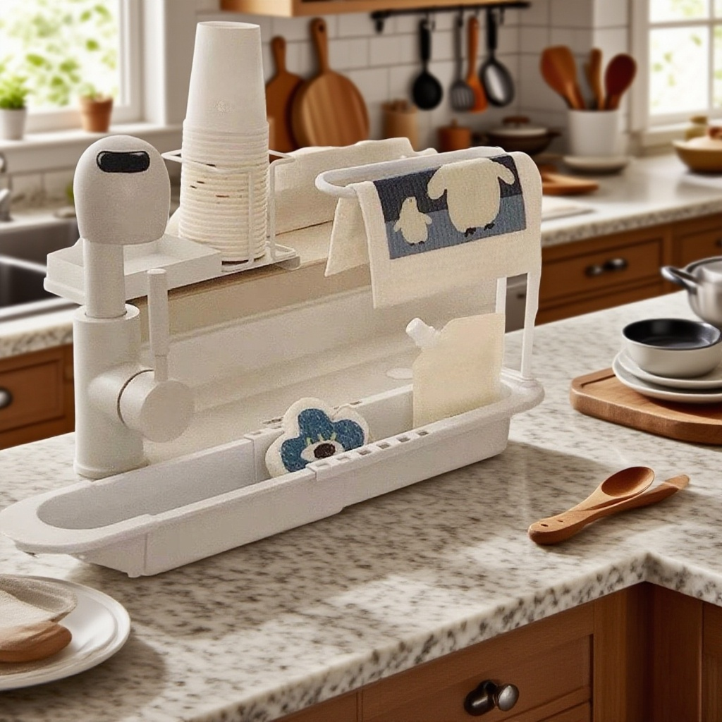 가정용 접이식 배수 랙