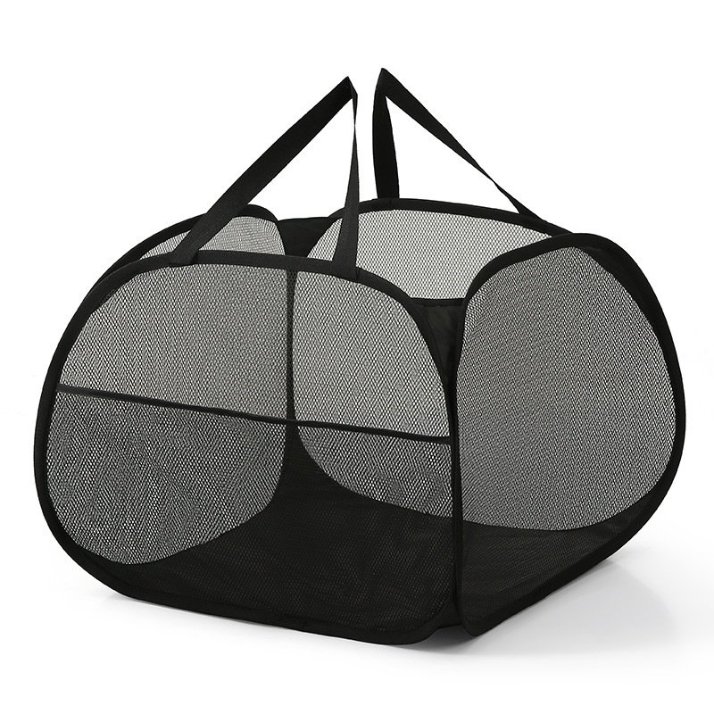 Cesta de ropa sucia plegable de gran capacidad de 90L, cesta de ropa sucia de gran apertura, cesta d