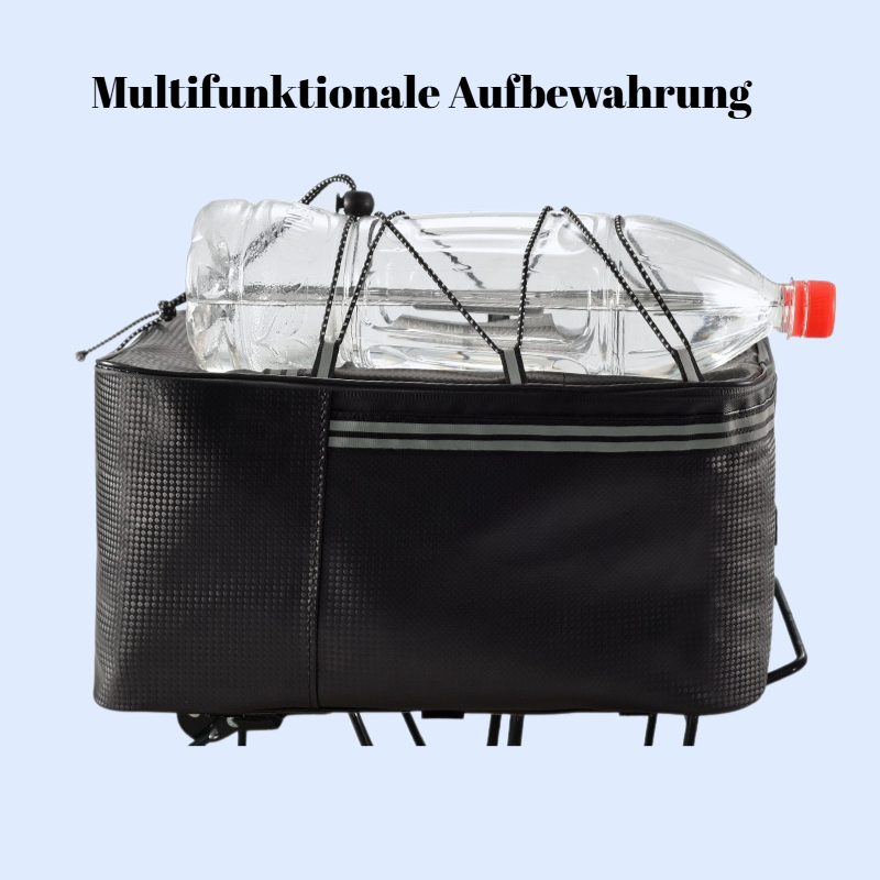 Große Fahrradtasche für Gepäckträger, 12/15L, multifunktionale Aufbewahrungstasche