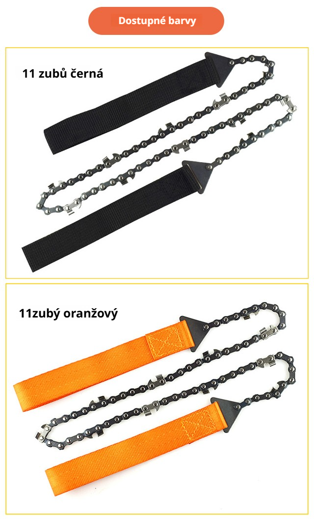 Jednoduché použití ruční řetězové pily v přírodě