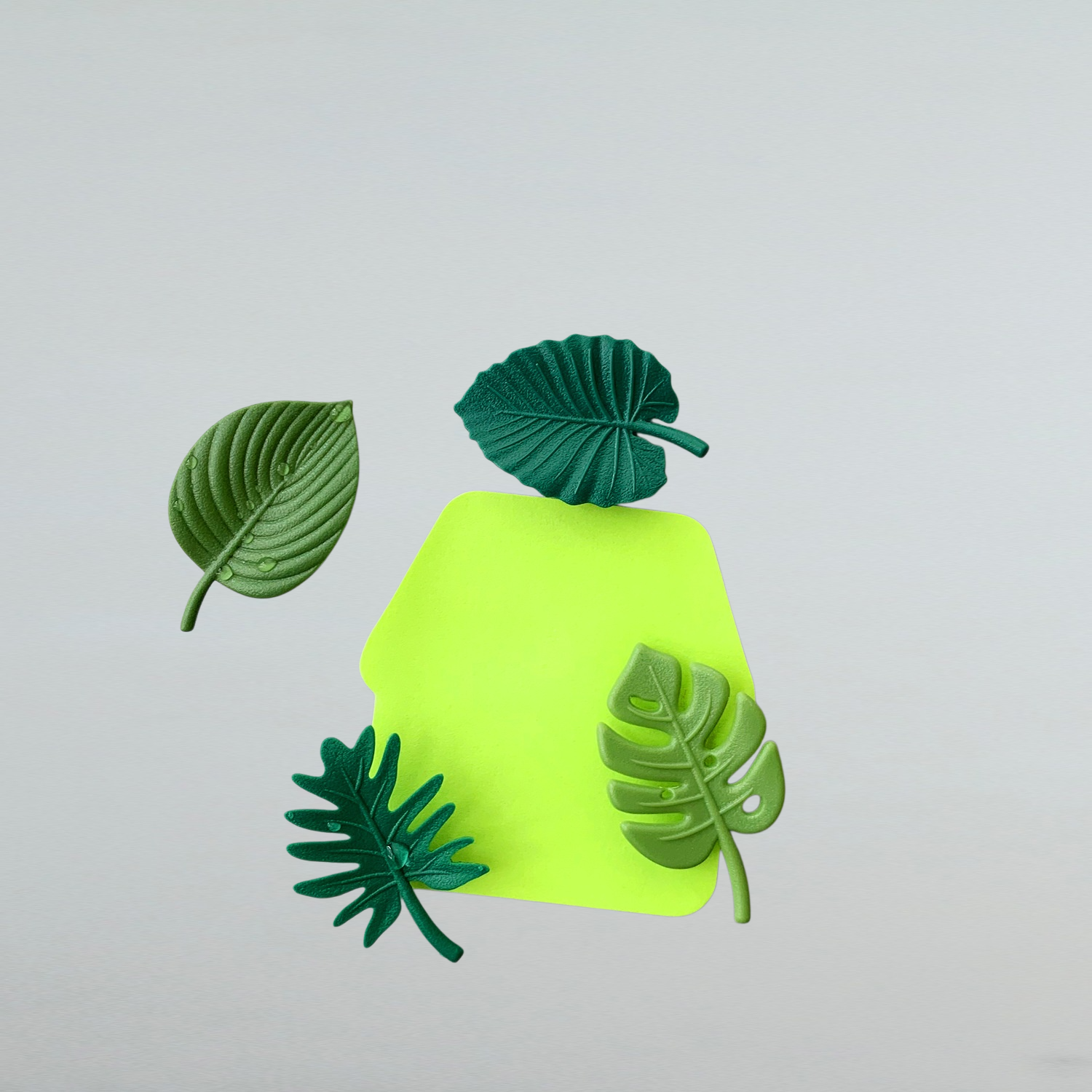 Leaf refrigerator sticker