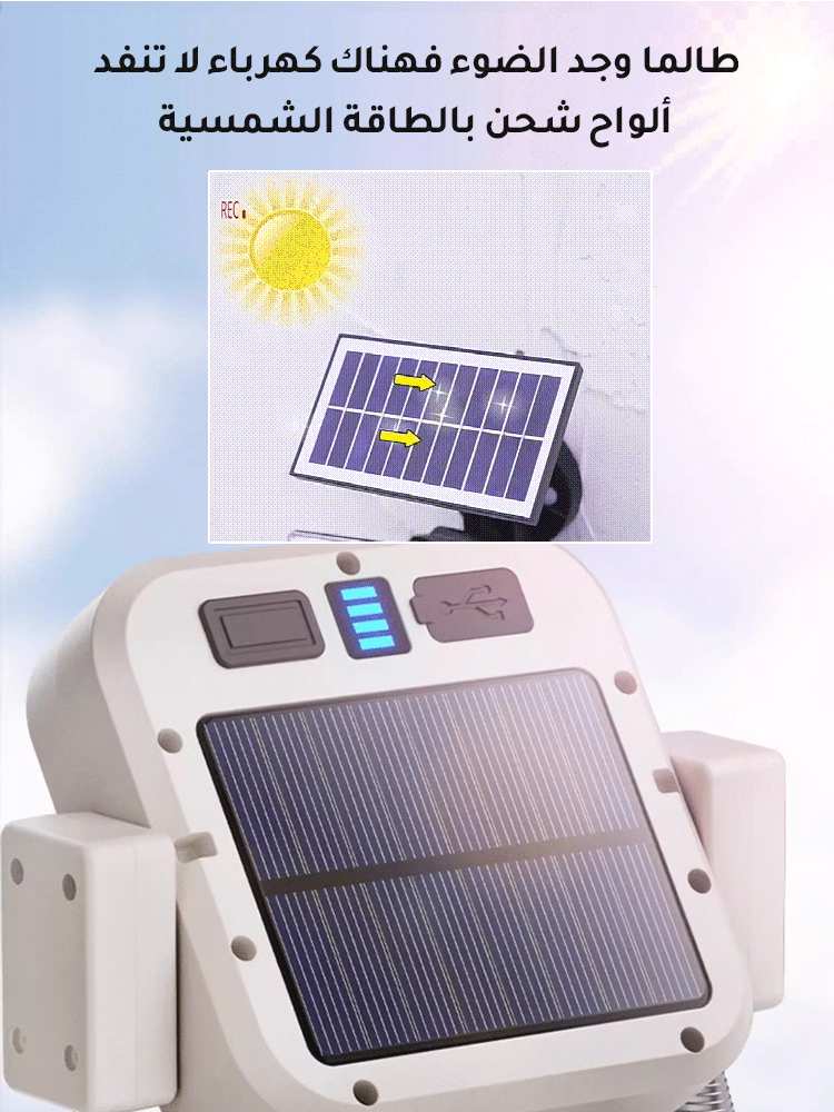 مصباح تخييم محمول مع حامل قابل للتمديد【 وظائف متعددة، ارتفاع حامل قابل للتمديد 1.65 متر】