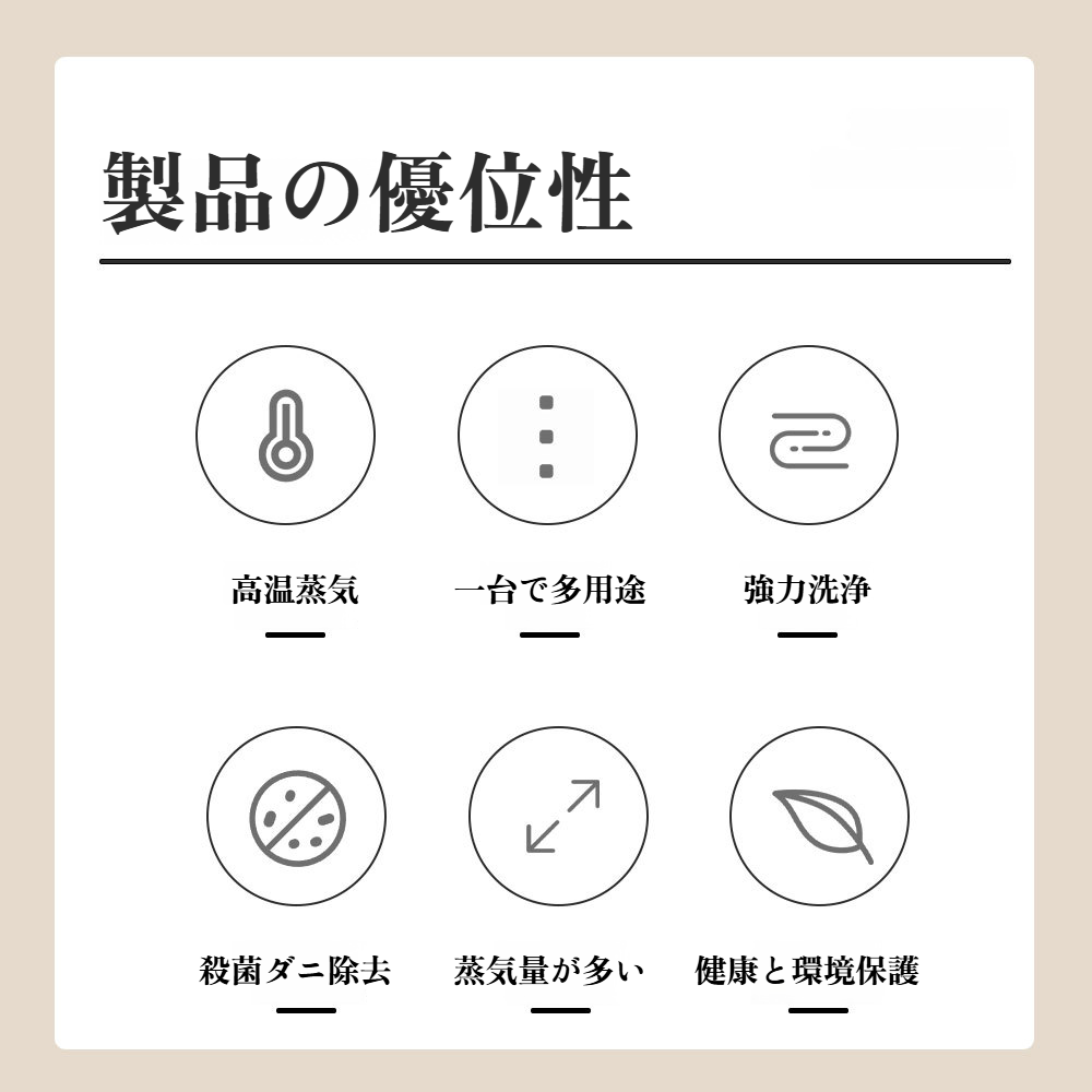 家庭用小型スチームクリーナーの使い方説明