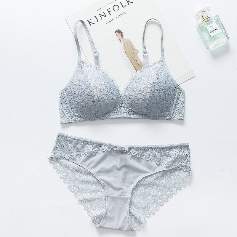 ワイヤーレスレースブラジャー