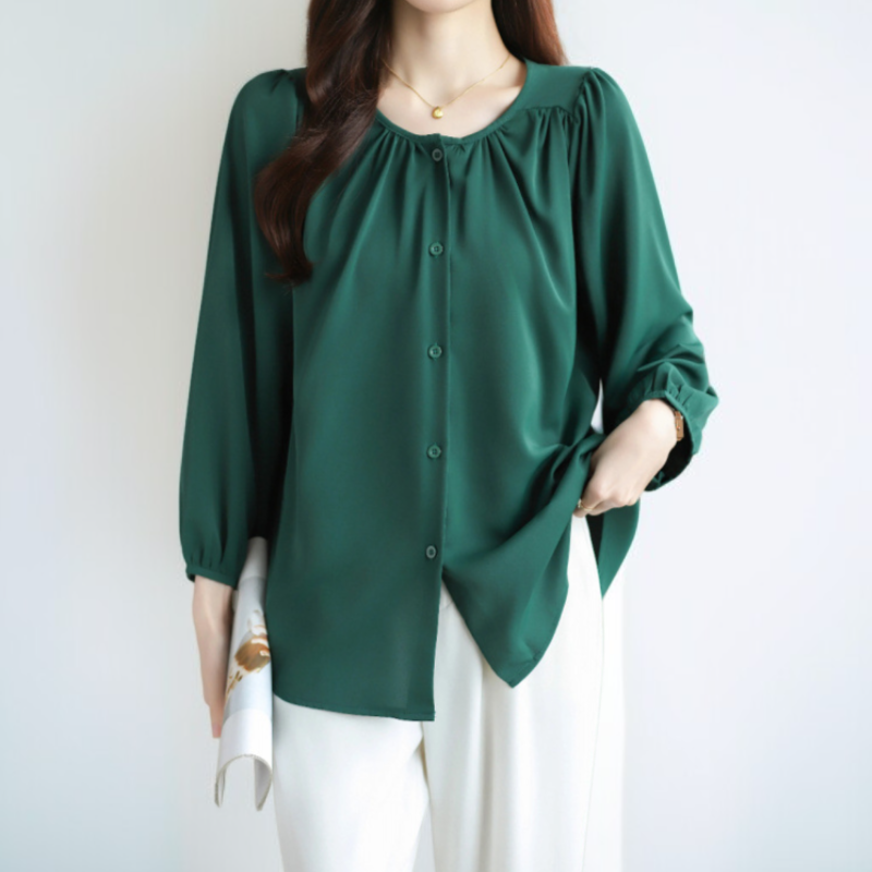 السيدات قميص فانوس الأكمام