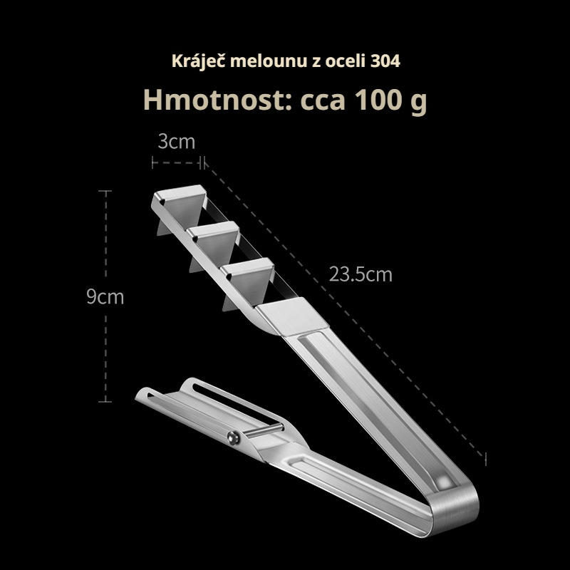 Snadno čistitelný kráječ na meloun, kráječ ovoce, kostkovač, nepoškrábe se snadno